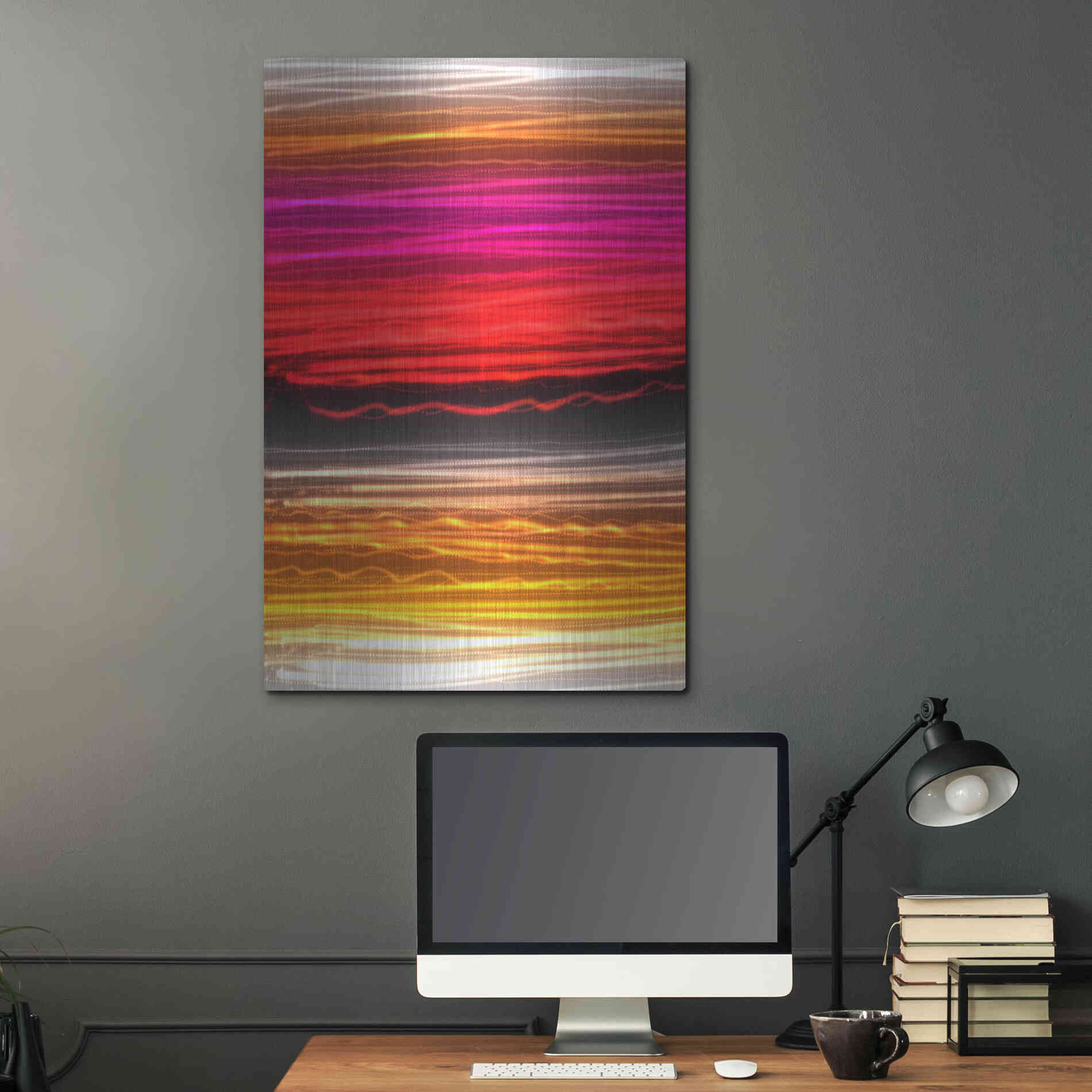 Luxe Metal Art 'Mysterious Light 7' by Irena Orlov, Metal Wall Art,24x36