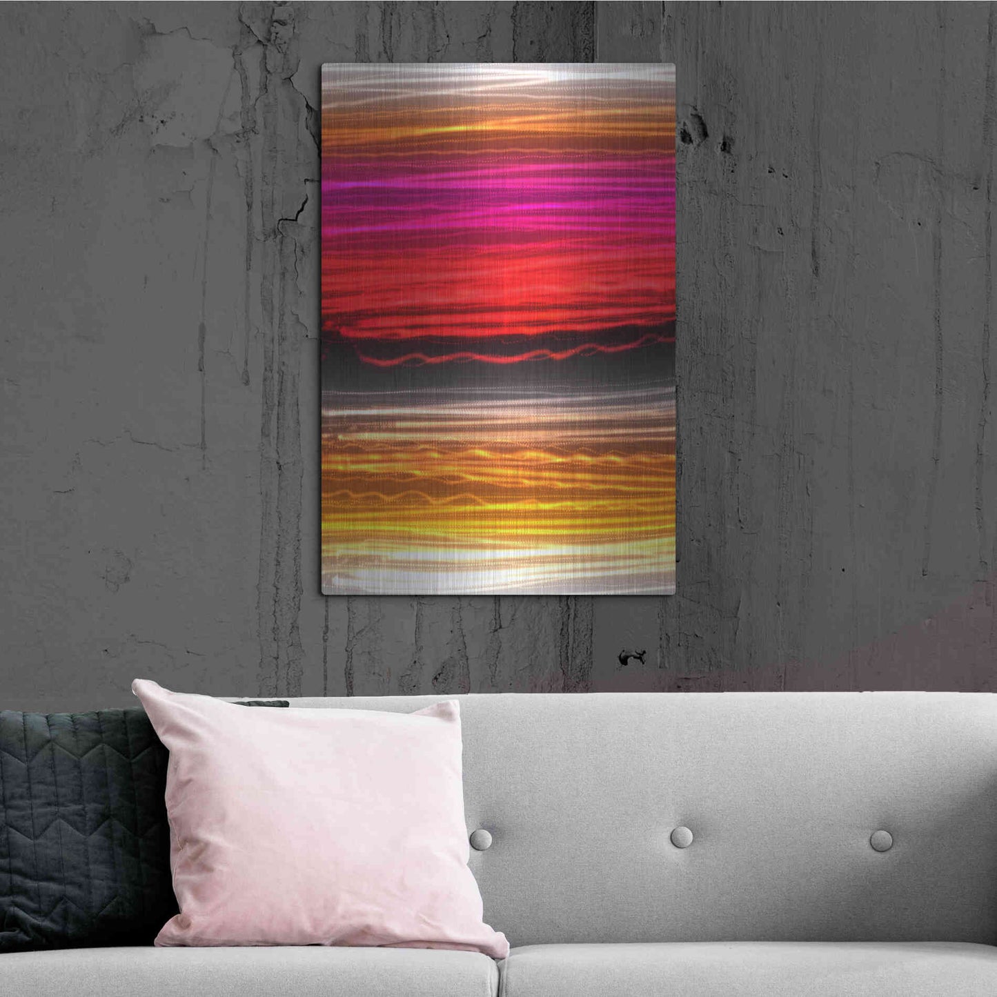 Luxe Metal Art 'Mysterious Light 7' by Irena Orlov, Metal Wall Art,24x36