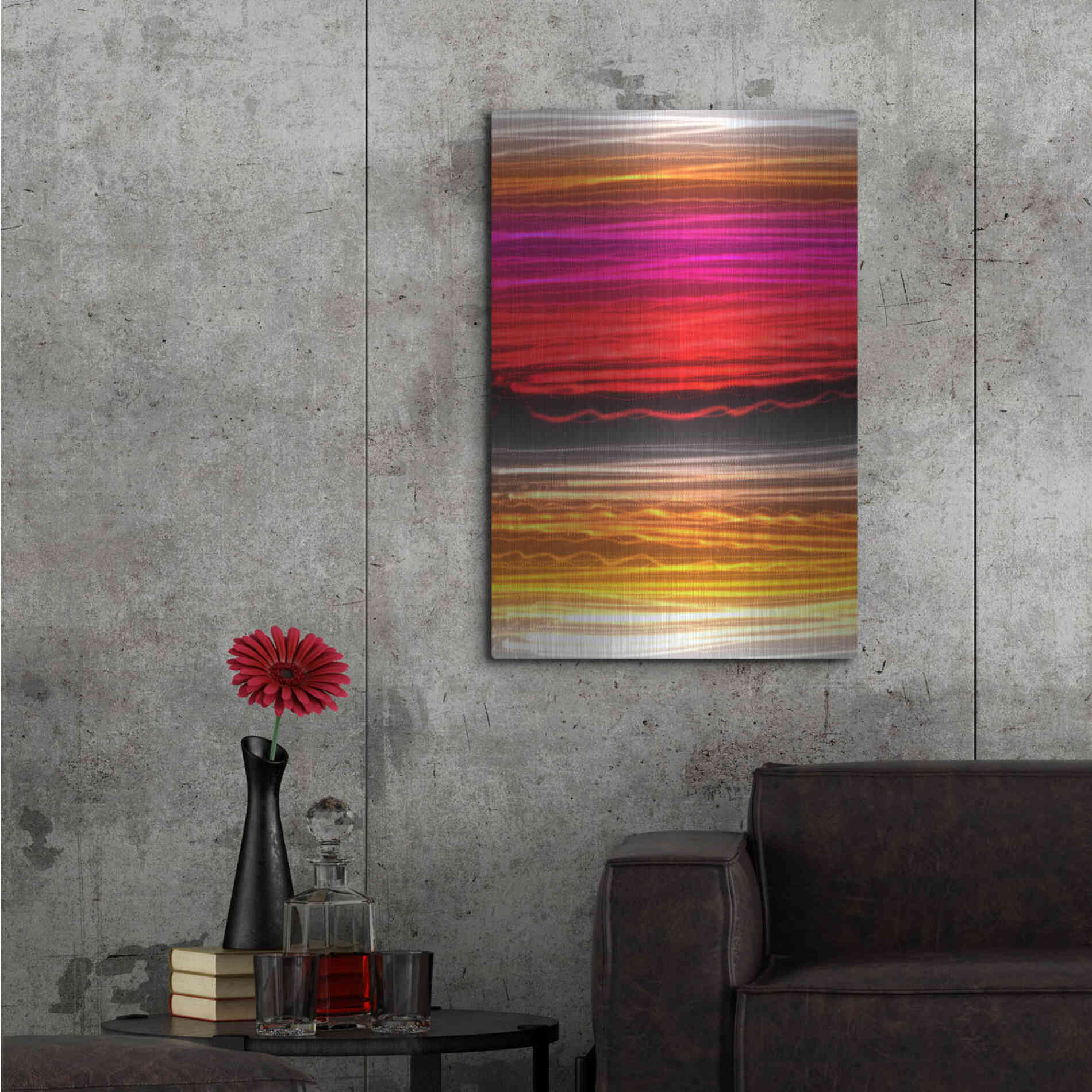 Luxe Metal Art 'Mysterious Light 7' by Irena Orlov, Metal Wall Art,24x36