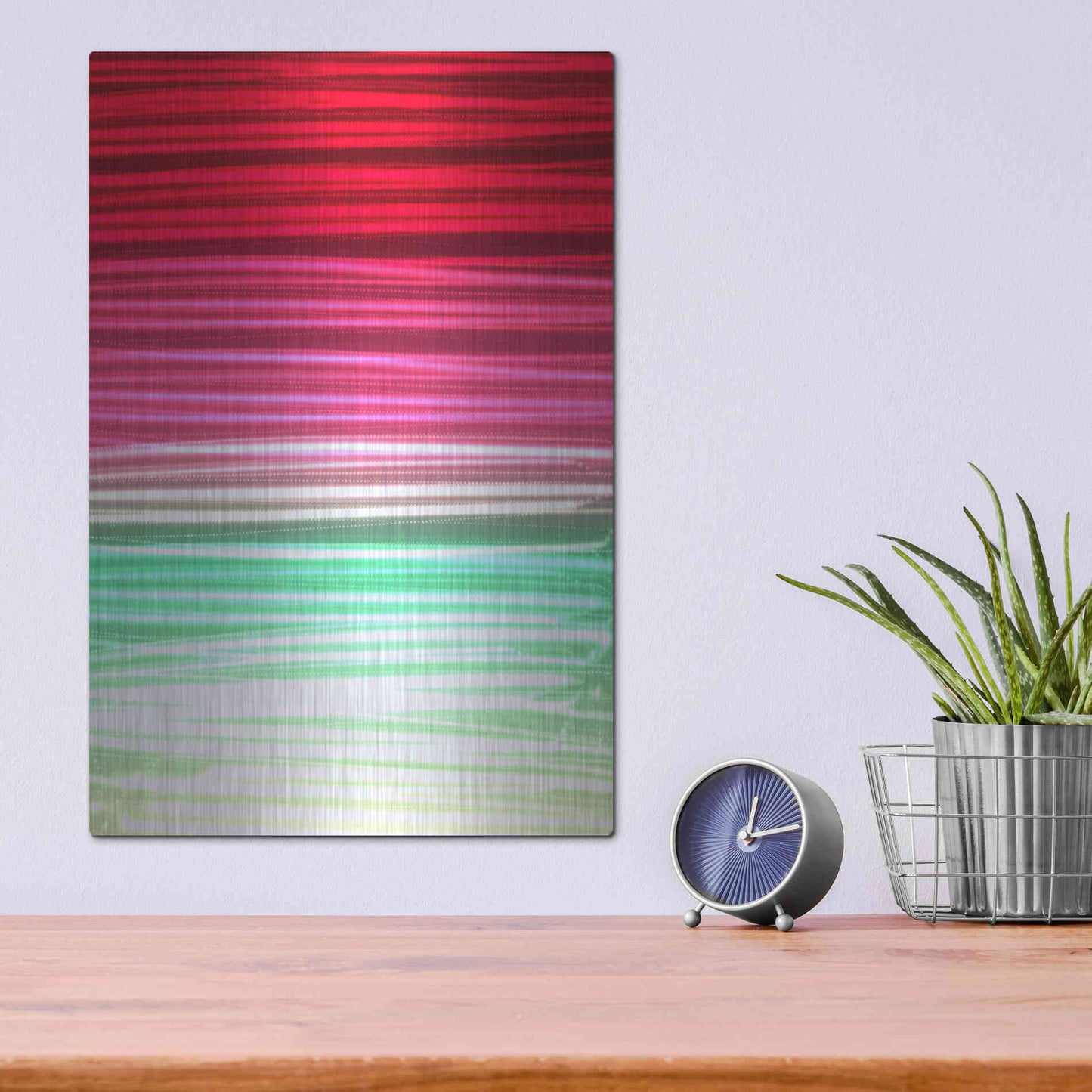 Luxe Metal Art 'Mysterious Light 8' by Irena Orlov, Metal Wall Art,12x16