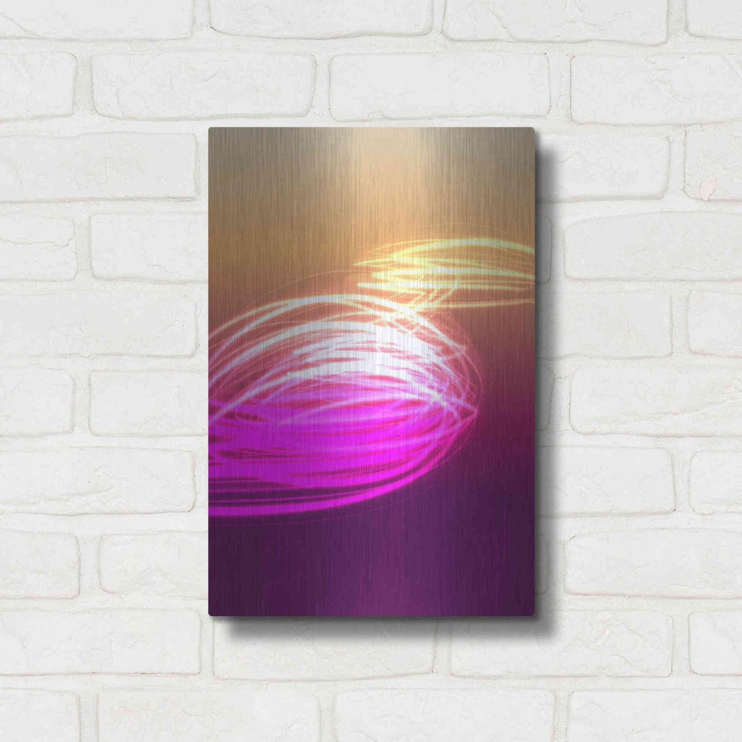 Luxe Metal Art 'Mysterious Light 9' by Irena Orlov, Metal Wall Art,12x16