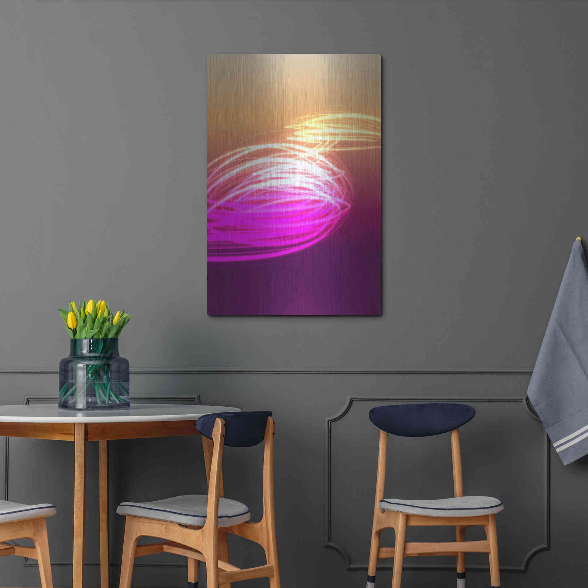 Luxe Metal Art 'Mysterious Light 9' by Irena Orlov, Metal Wall Art,24x36