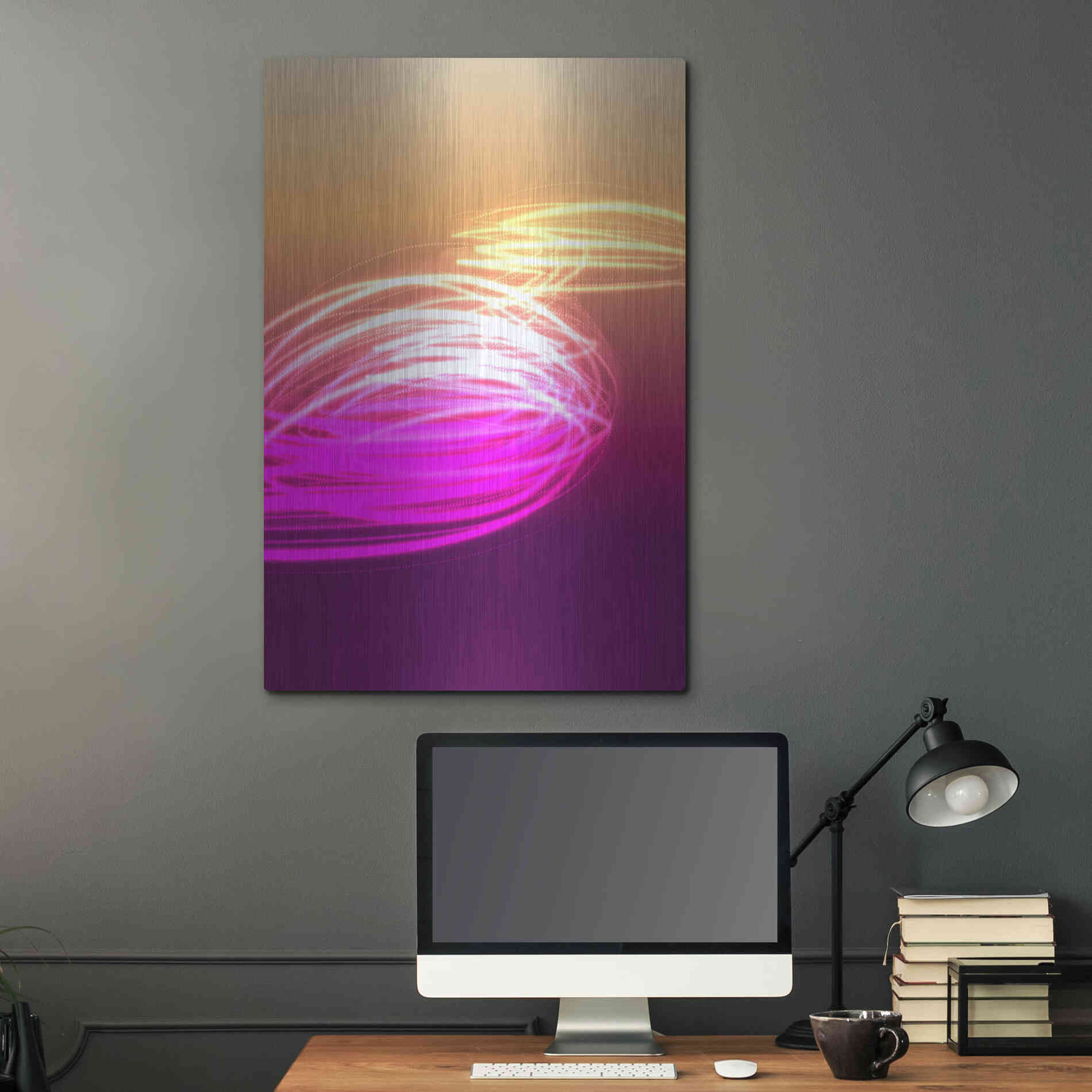 Luxe Metal Art 'Mysterious Light 9' by Irena Orlov, Metal Wall Art,24x36