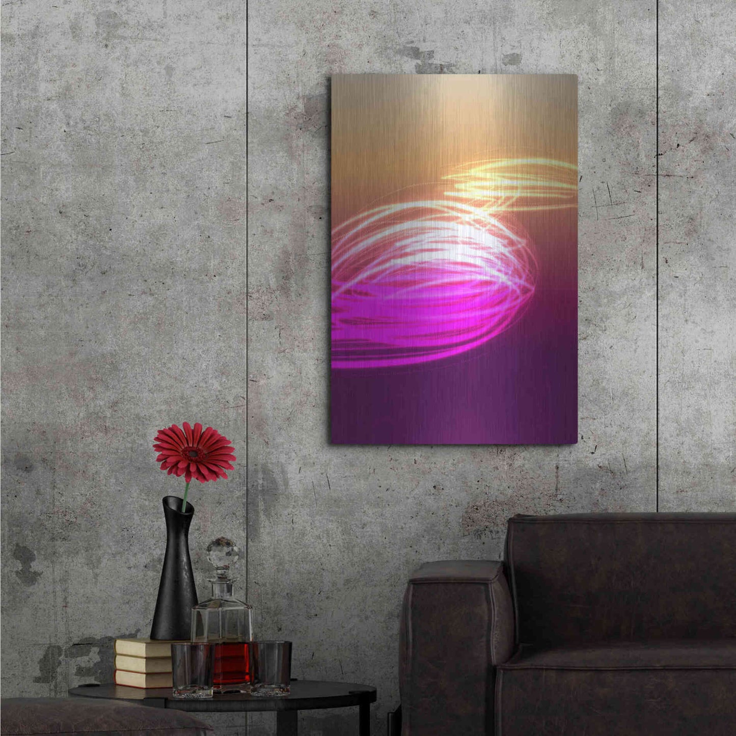 Luxe Metal Art 'Mysterious Light 9' by Irena Orlov, Metal Wall Art,24x36