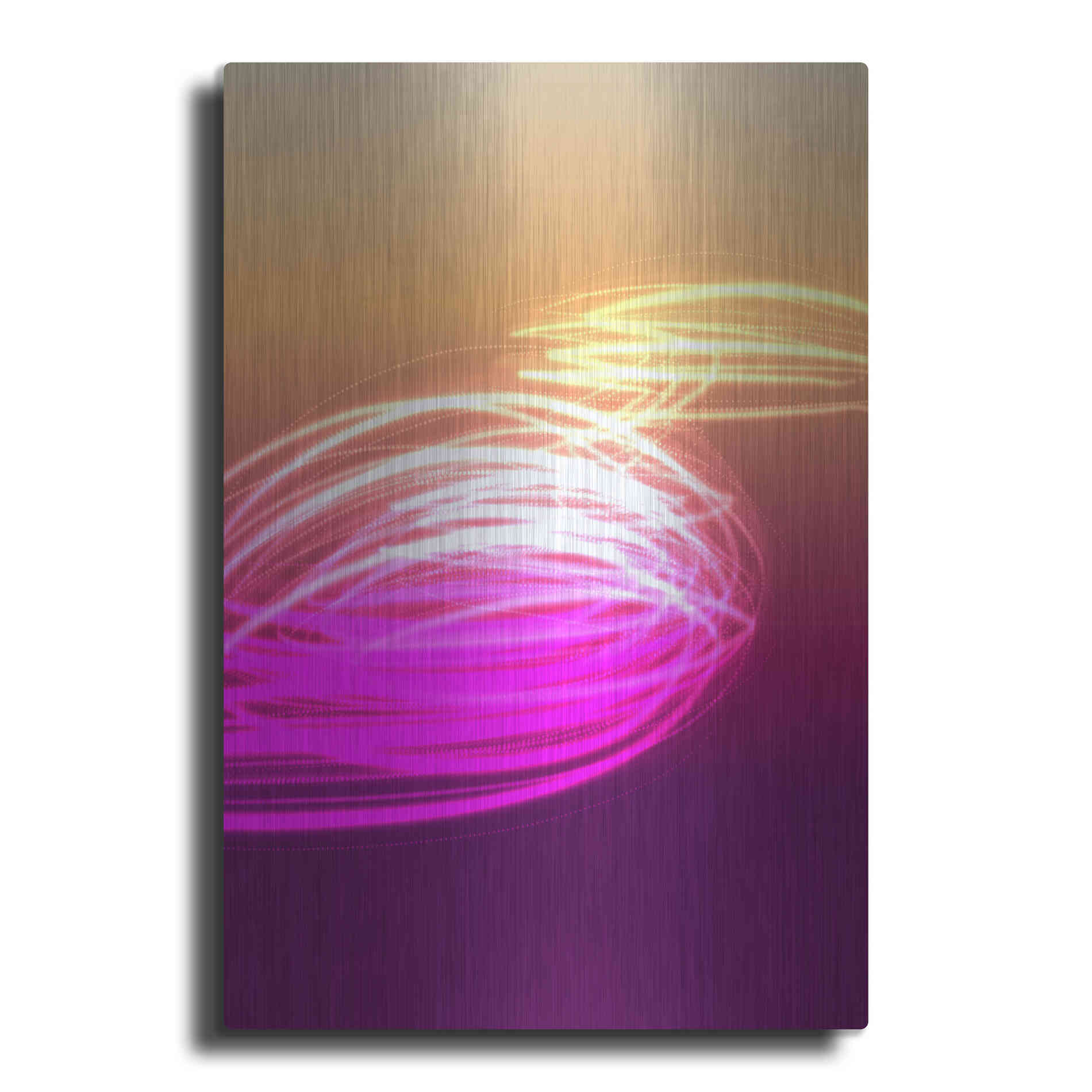 Luxe Metal Art 'Mysterious Light 9' by Irena Orlov, Metal Wall Art