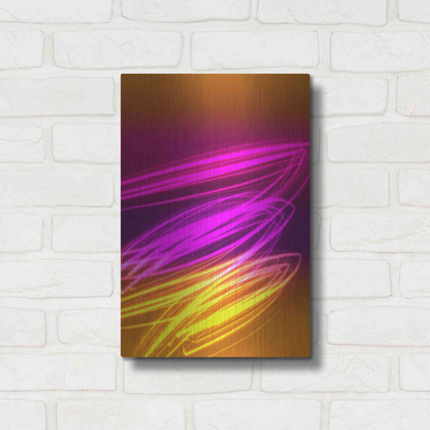 Luxe Metal Art 'Mysterious Light 10' by Irena Orlov, Metal Wall Art,12x16