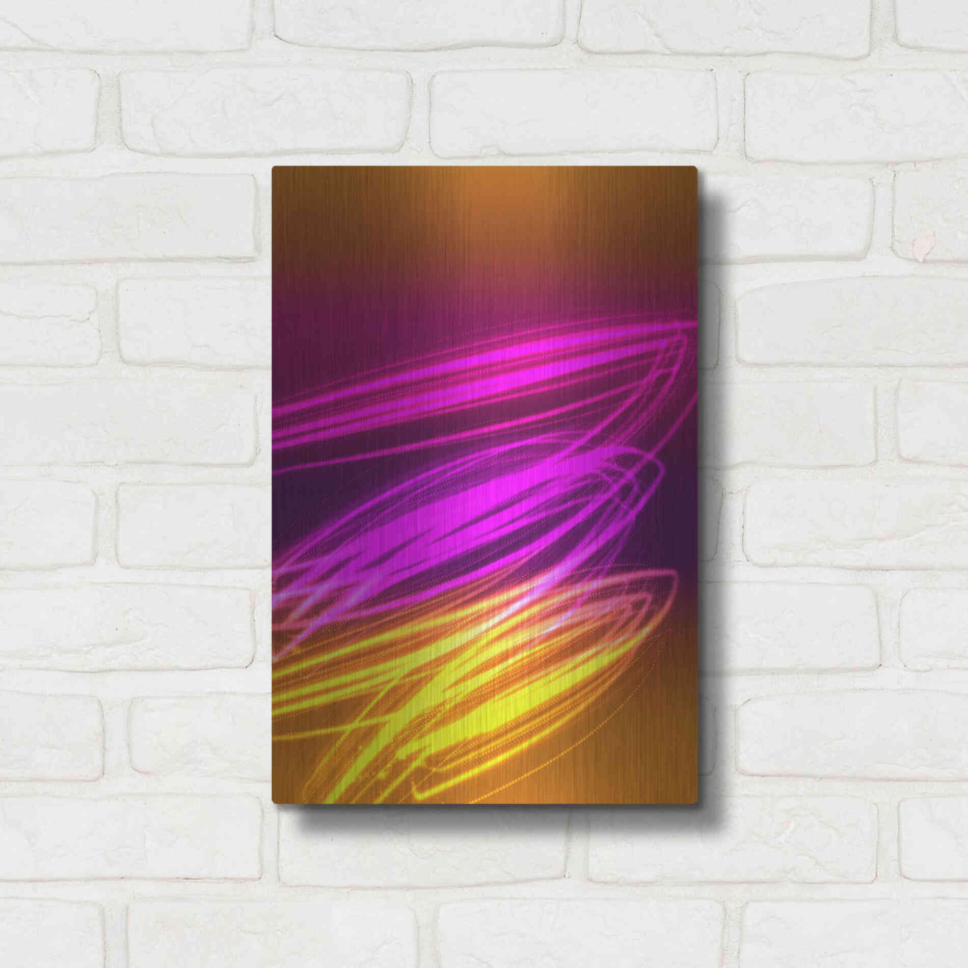 Luxe Metal Art 'Mysterious Light 10' by Irena Orlov, Metal Wall Art,12x16