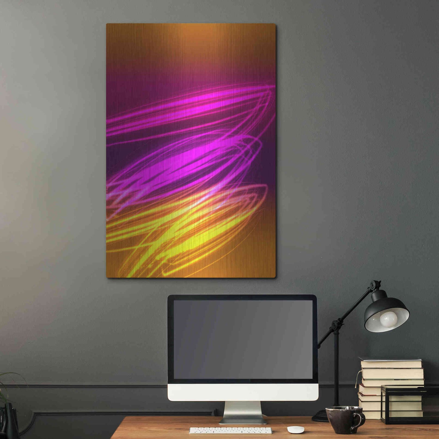 Luxe Metal Art 'Mysterious Light 10' by Irena Orlov, Metal Wall Art,24x36