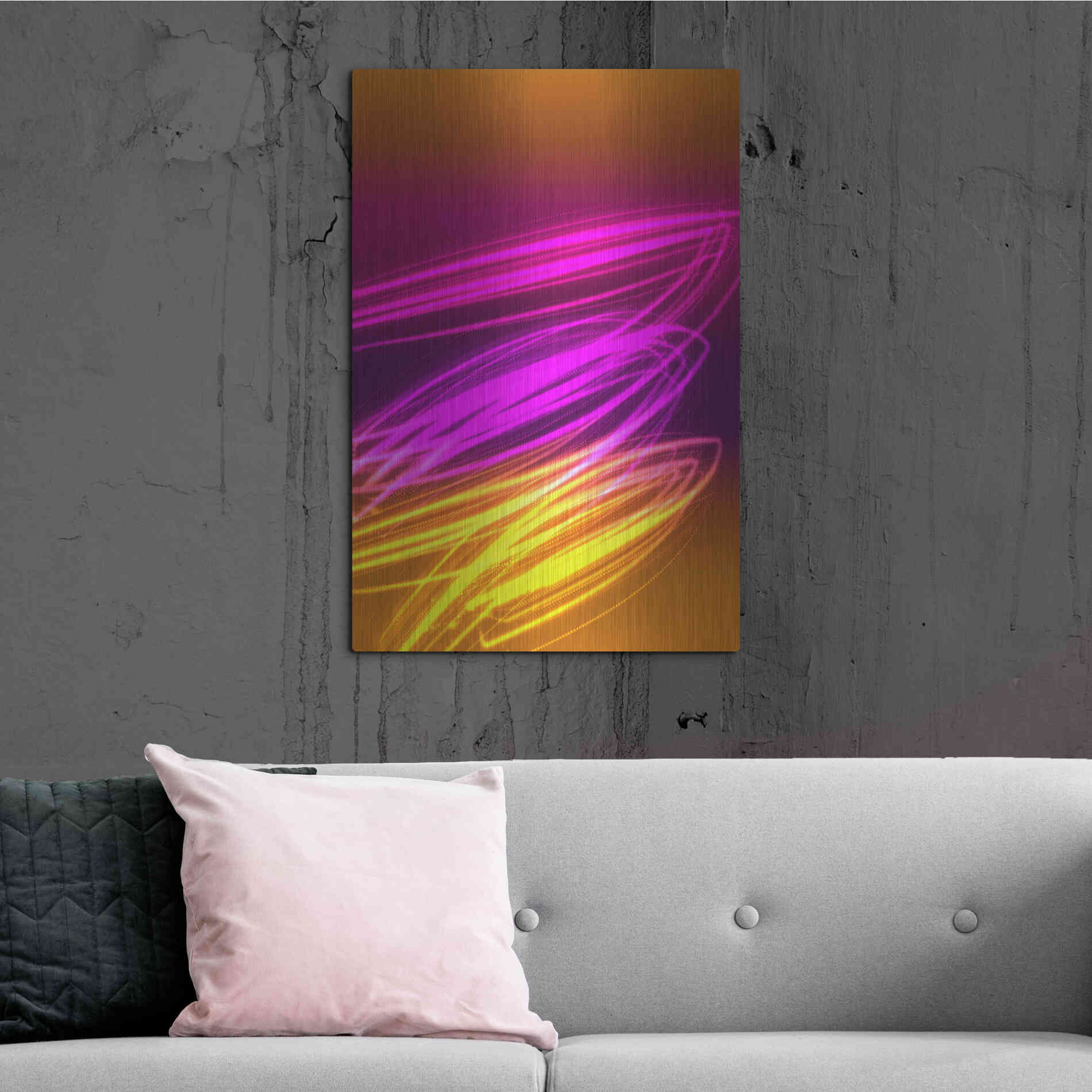 Luxe Metal Art 'Mysterious Light 10' by Irena Orlov, Metal Wall Art,24x36