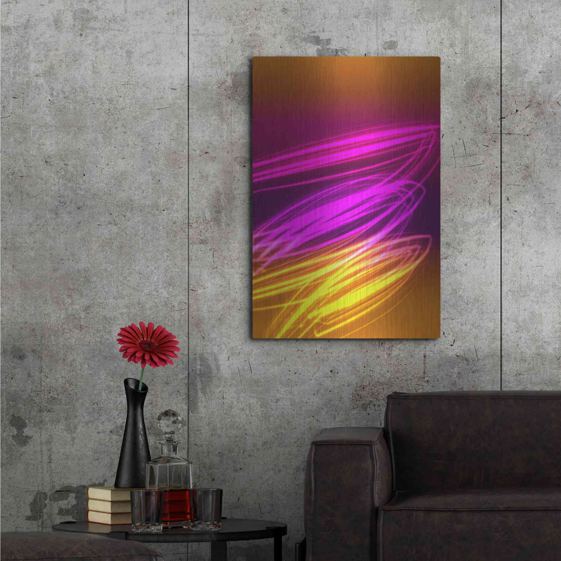 Luxe Metal Art 'Mysterious Light 10' by Irena Orlov, Metal Wall Art,24x36