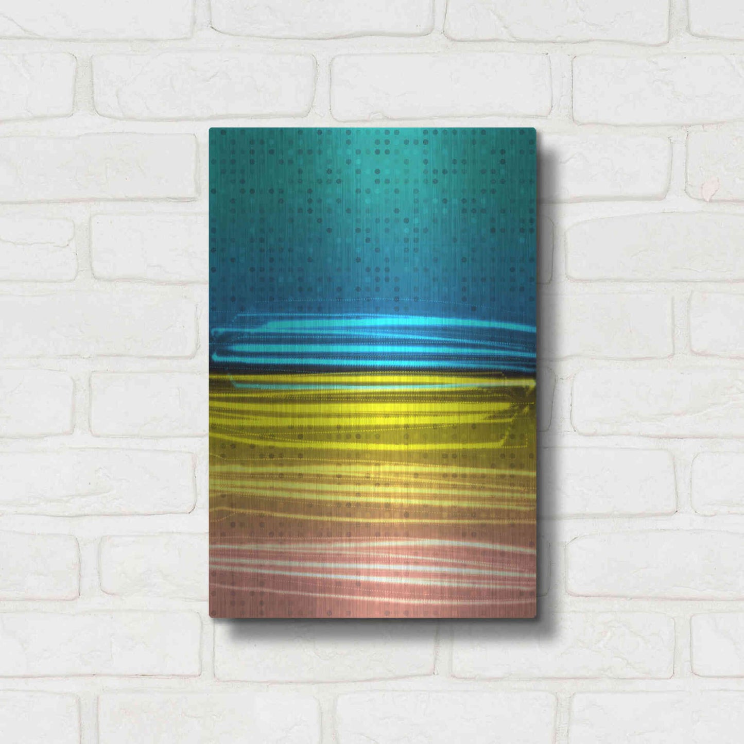 Luxe Metal Art 'Mysterious Light 11' by Irena Orlov, Metal Wall Art,12x16