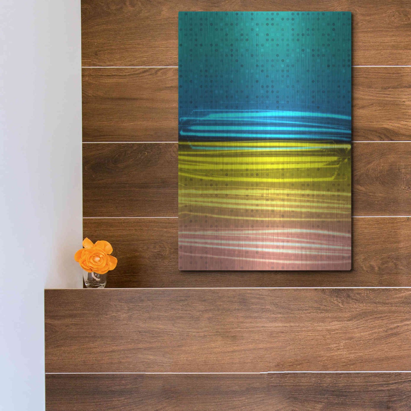 Luxe Metal Art 'Mysterious Light 11' by Irena Orlov, Metal Wall Art,12x16