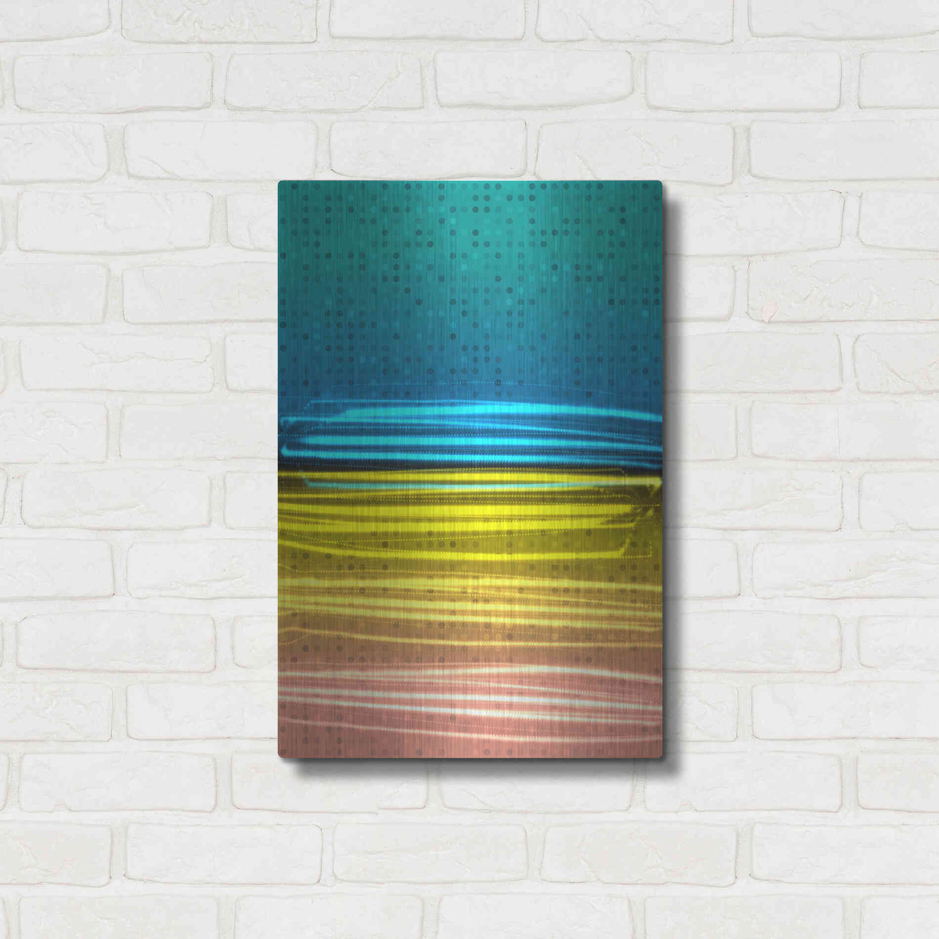 Luxe Metal Art 'Mysterious Light 11' by Irena Orlov, Metal Wall Art,16x24