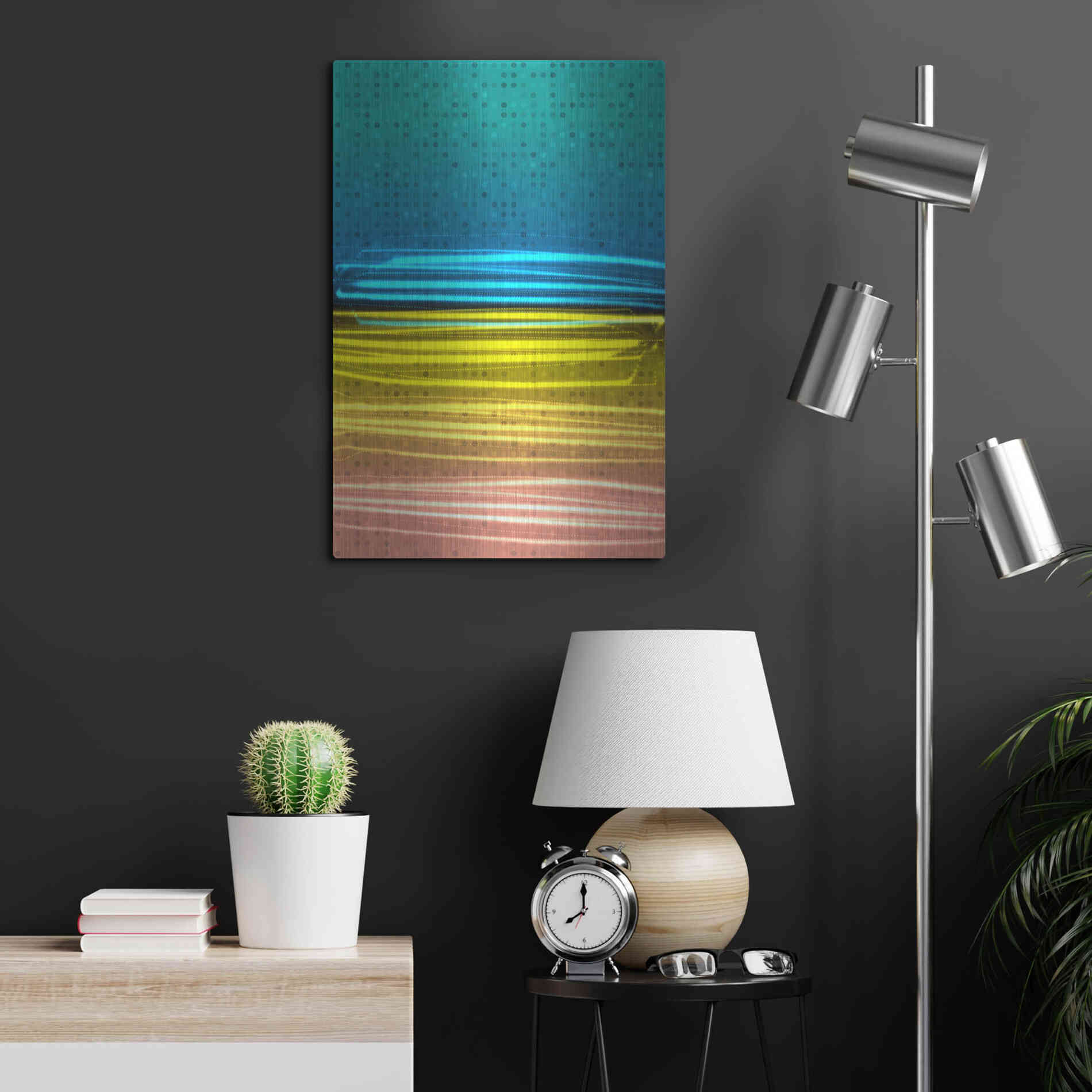 Luxe Metal Art 'Mysterious Light 11' by Irena Orlov, Metal Wall Art,16x24