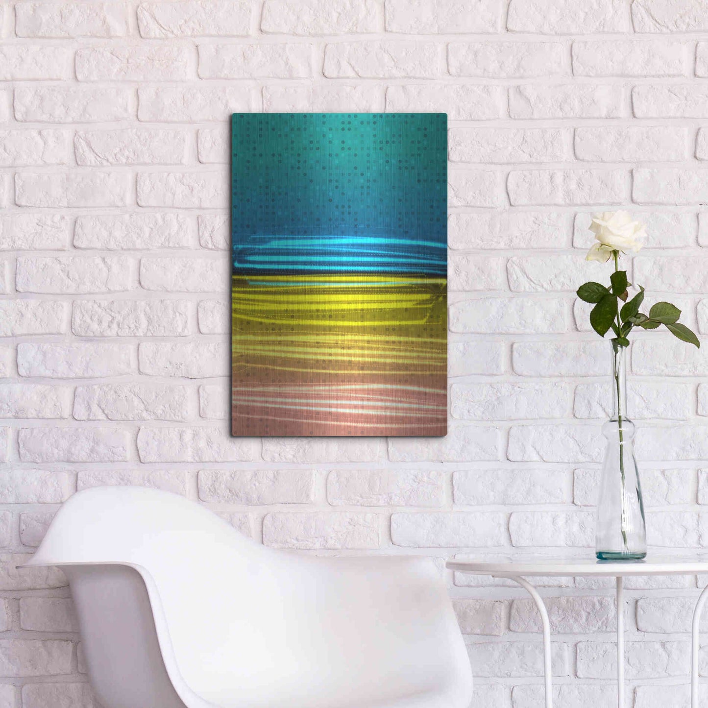 Luxe Metal Art 'Mysterious Light 11' by Irena Orlov, Metal Wall Art,16x24