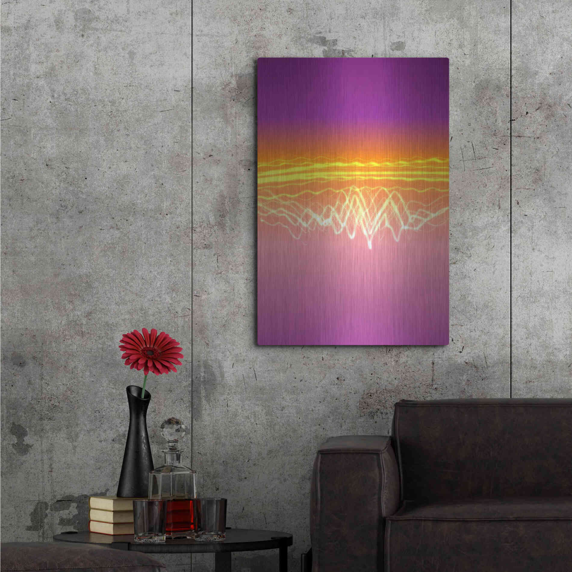 Luxe Metal Art 'Mysterious Light 12' by Irena Orlov, Metal Wall Art,24x36