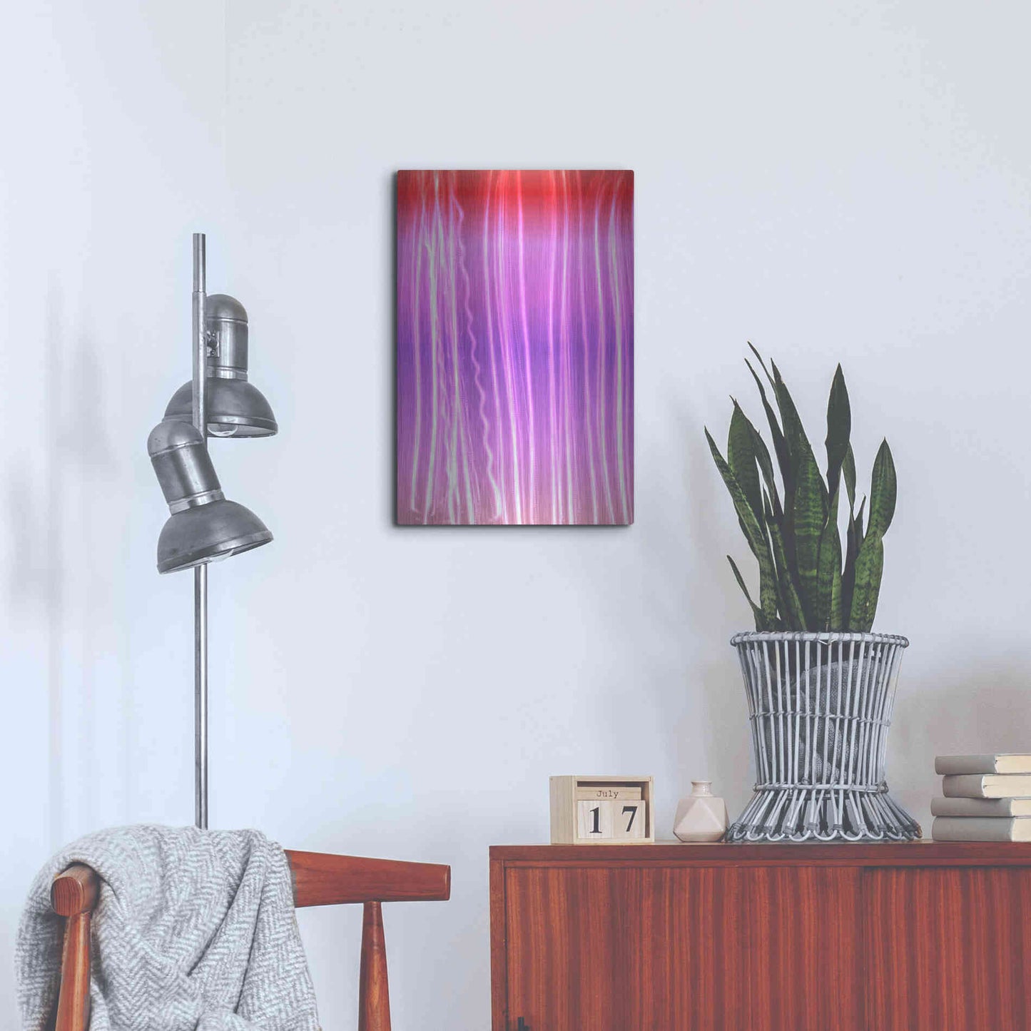 Luxe Metal Art 'Mysterious Light 13' by Irena Orlov, Metal Wall Art,16x24