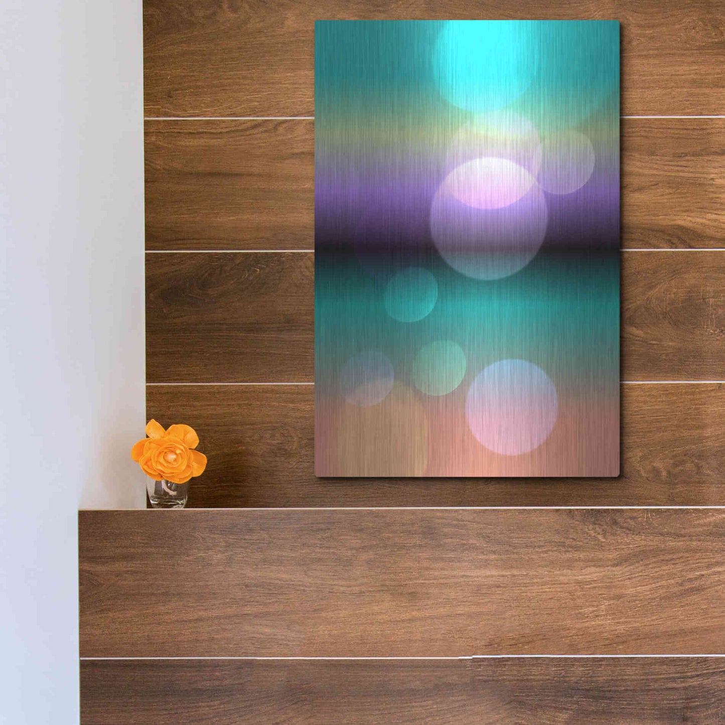 Luxe Metal Art 'Mysterious Light 16' by Irena Orlov, Metal Wall Art,12x16
