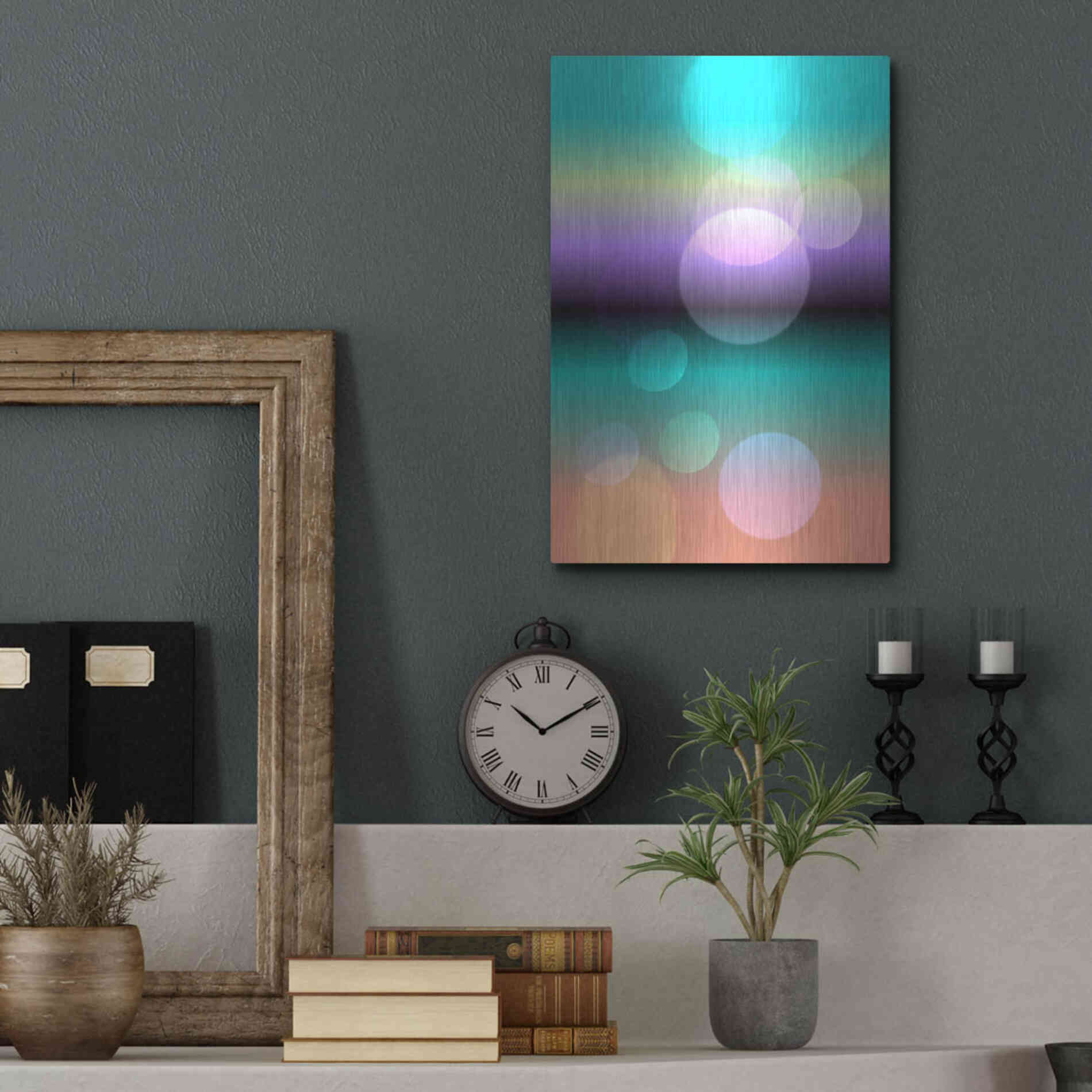 Luxe Metal Art 'Mysterious Light 16' by Irena Orlov, Metal Wall Art,12x16