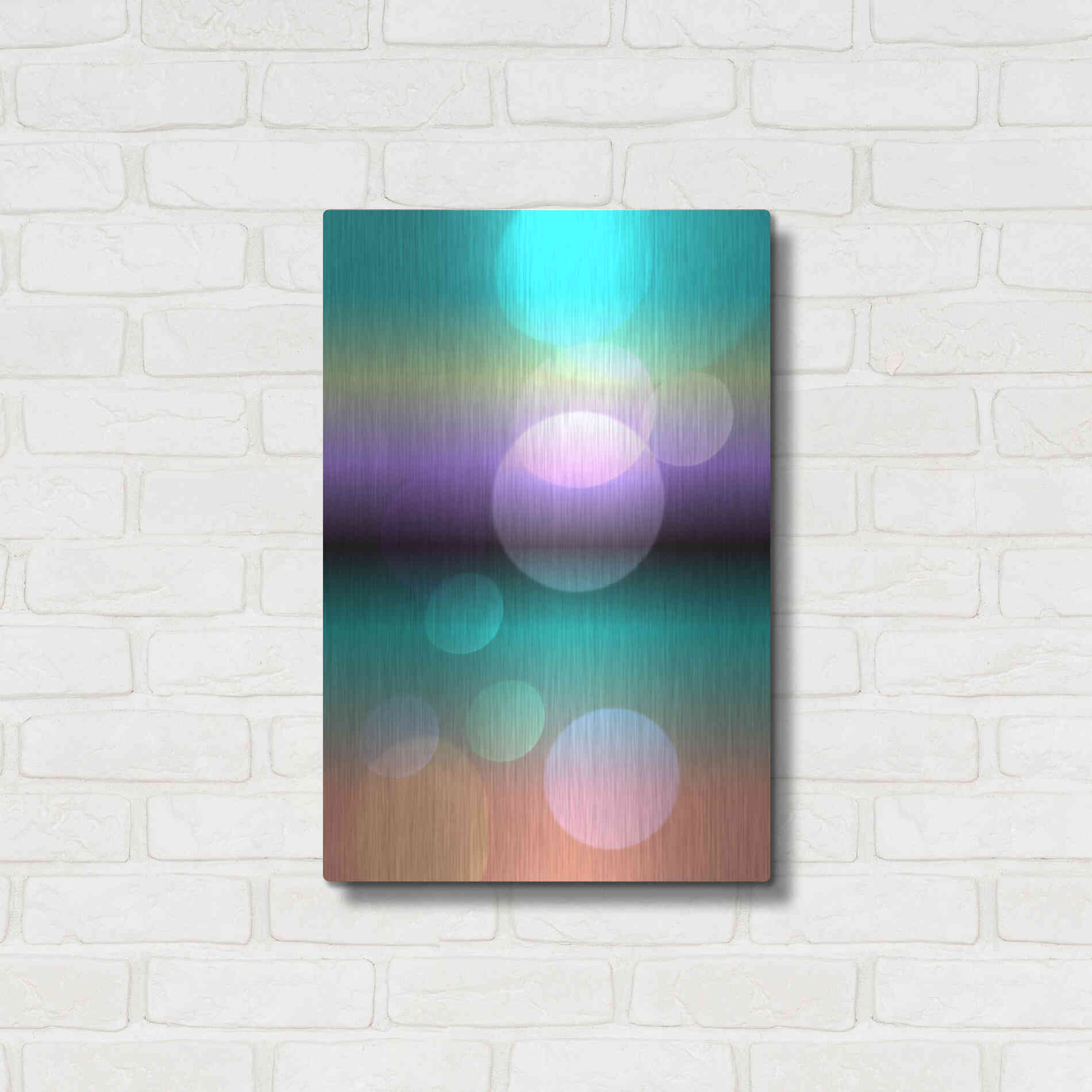 Luxe Metal Art 'Mysterious Light 16' by Irena Orlov, Metal Wall Art,16x24
