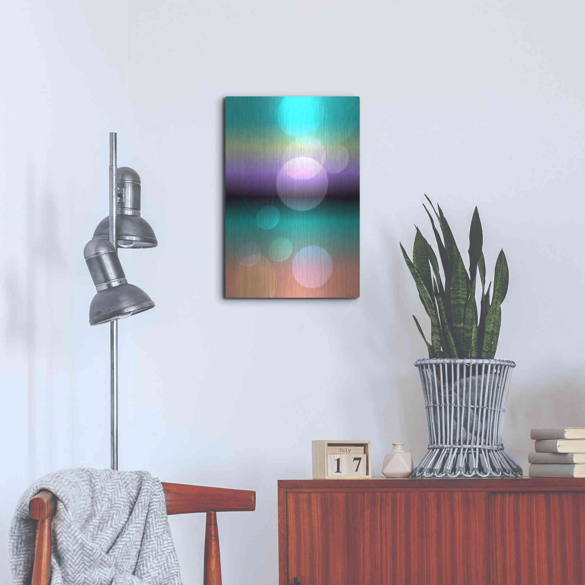 Luxe Metal Art 'Mysterious Light 16' by Irena Orlov, Metal Wall Art,16x24