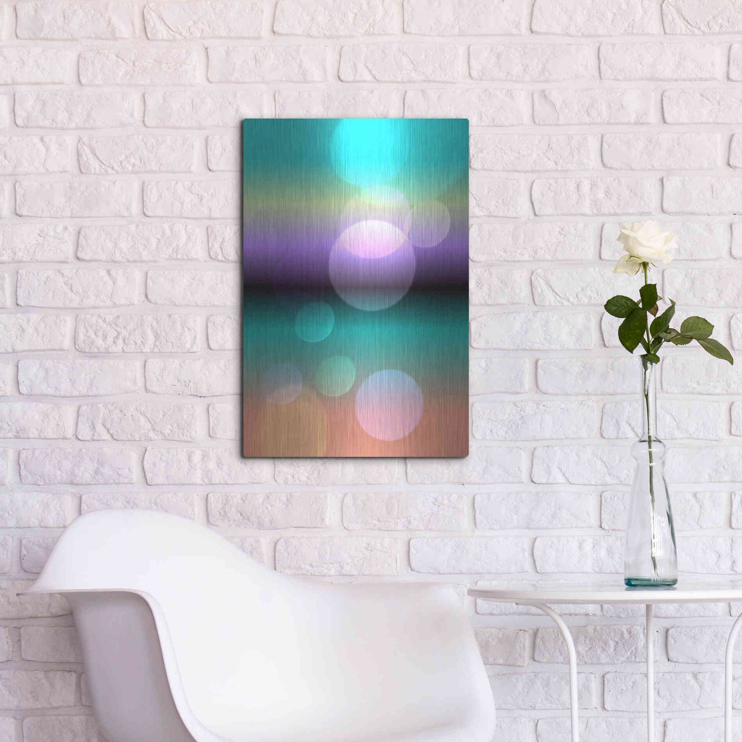 Luxe Metal Art 'Mysterious Light 16' by Irena Orlov, Metal Wall Art,16x24