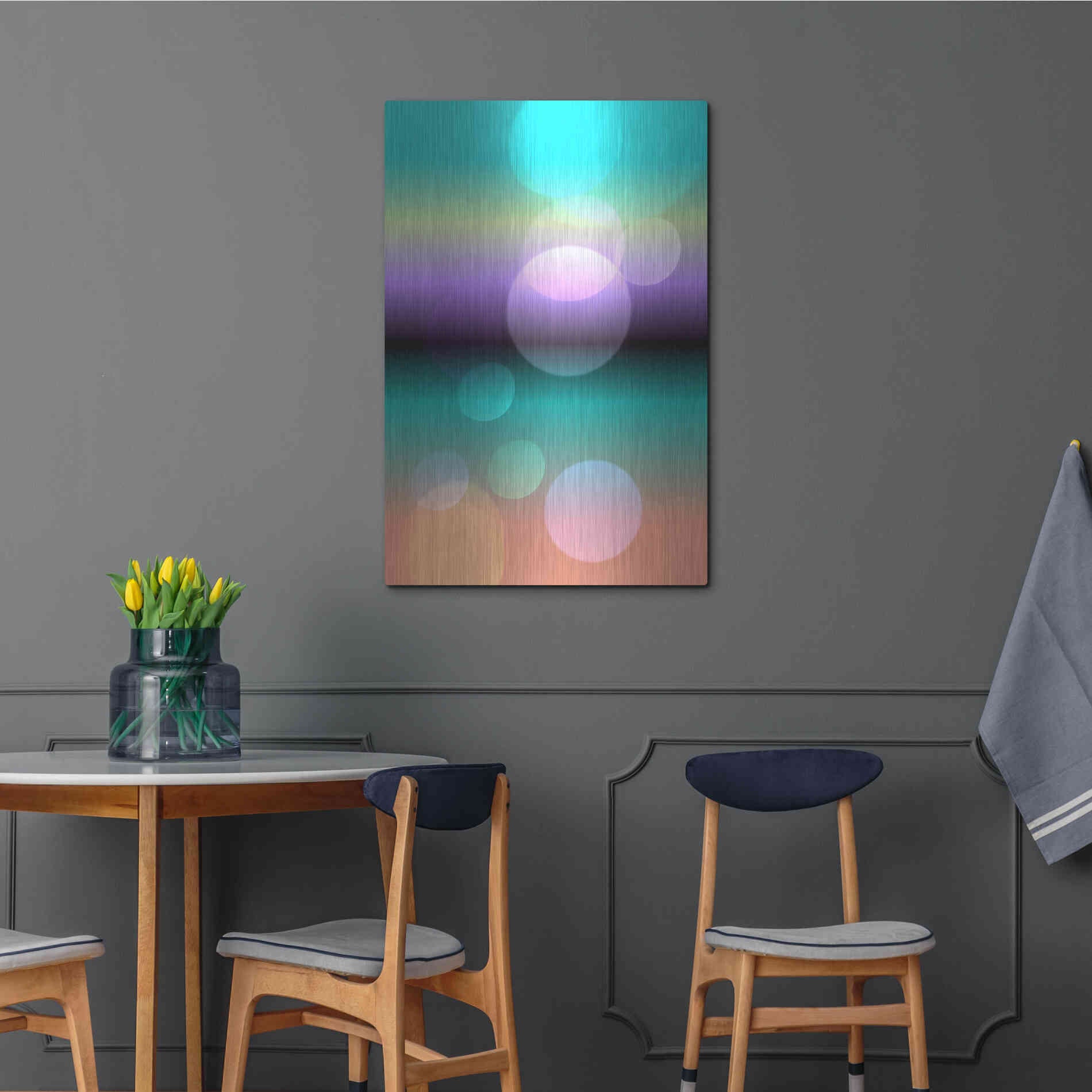 Luxe Metal Art 'Mysterious Light 16' by Irena Orlov, Metal Wall Art,24x36