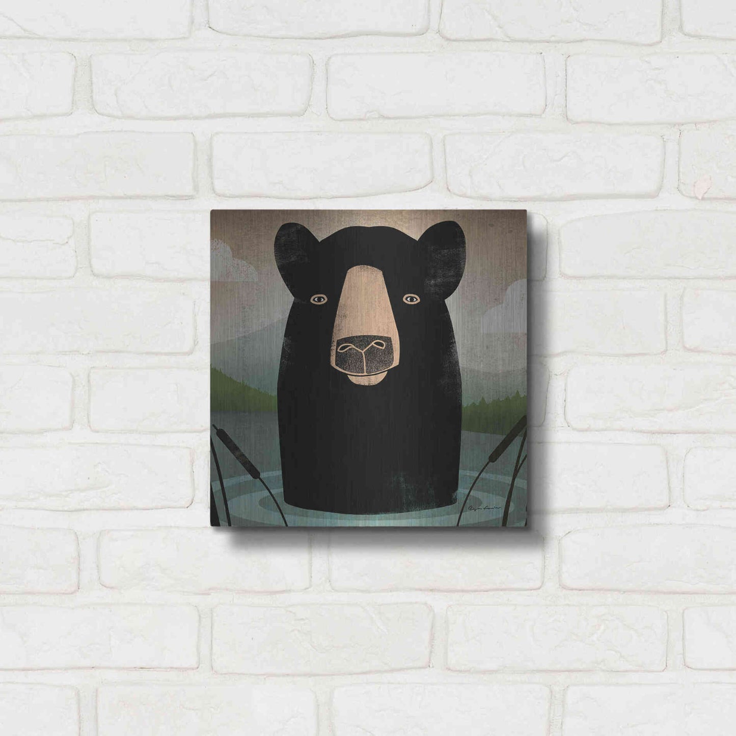 Luxe Metal Art 'Skinny Dip Crop' by Ryan Fowler, Metal Wall Art,12x12