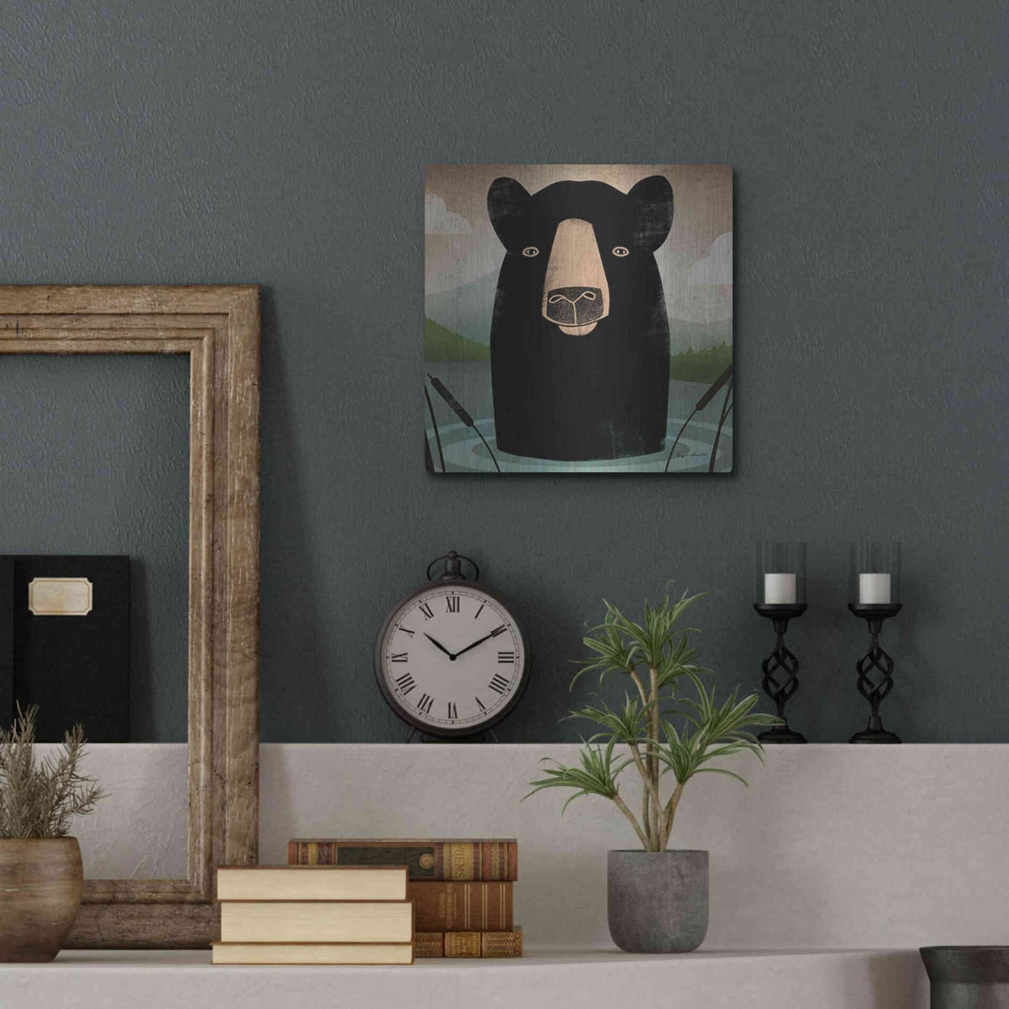 Luxe Metal Art 'Skinny Dip Crop' by Ryan Fowler, Metal Wall Art,12x12