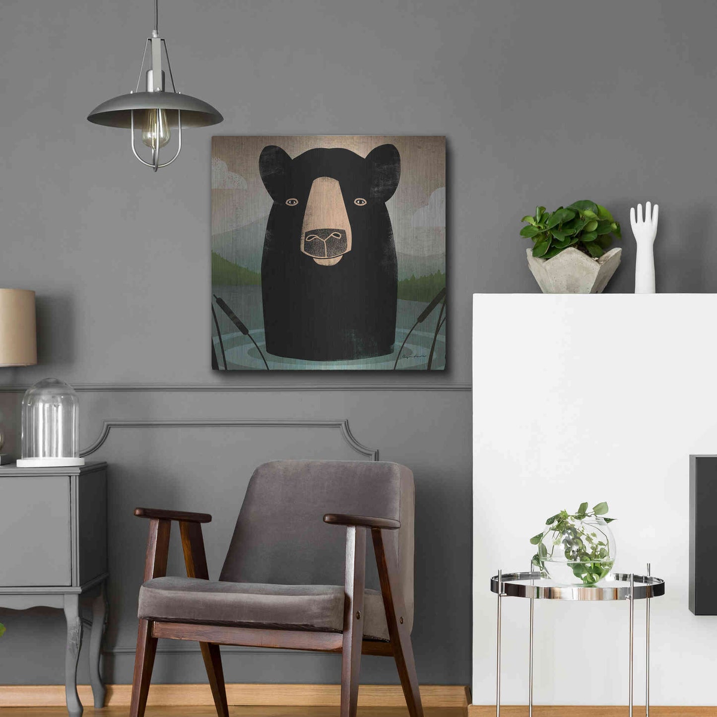 Luxe Metal Art 'Skinny Dip Crop' by Ryan Fowler, Metal Wall Art,24x24