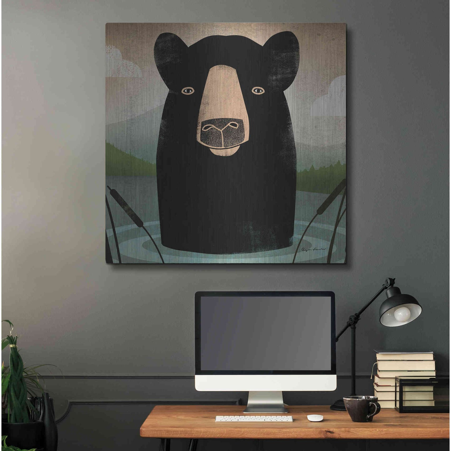 Luxe Metal Art 'Skinny Dip Crop' by Ryan Fowler, Metal Wall Art,36x36