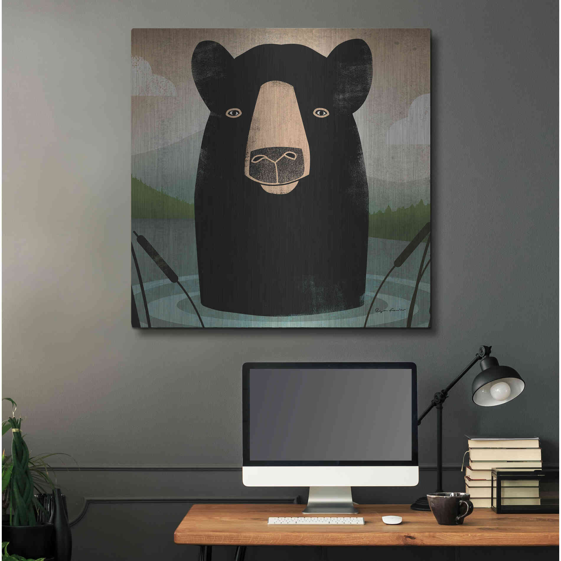 Luxe Metal Art 'Skinny Dip Crop' by Ryan Fowler, Metal Wall Art,36x36