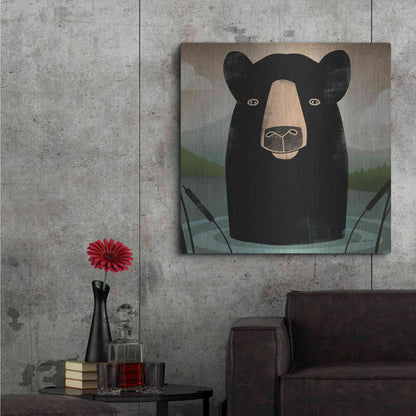 Luxe Metal Art 'Skinny Dip Crop' by Ryan Fowler, Metal Wall Art,36x36