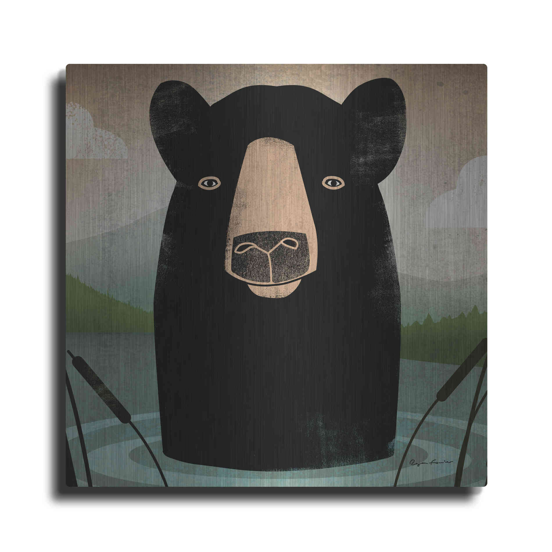 Luxe Metal Art 'Skinny Dip Crop' by Ryan Fowler, Metal Wall Art