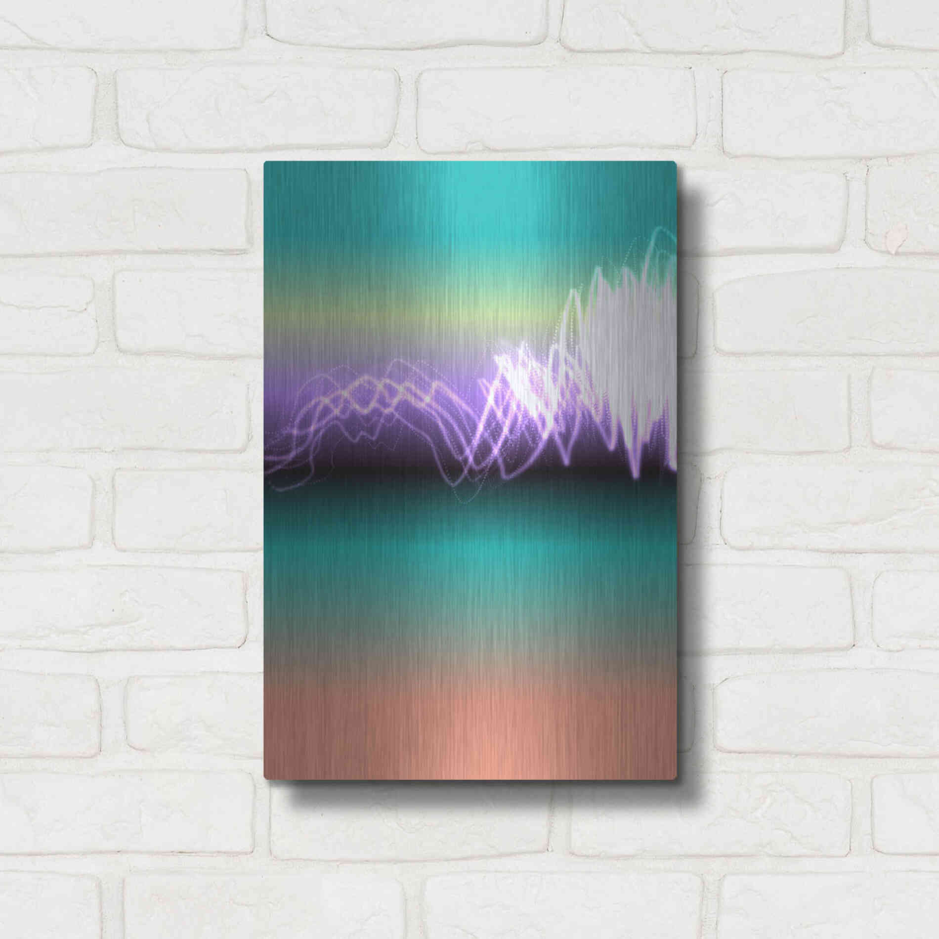 Luxe Metal Art 'Mysterious Light 17' by Irena Orlov, Metal Wall Art,12x16