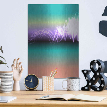 Luxe Metal Art 'Mysterious Light 17' by Irena Orlov, Metal Wall Art,12x16