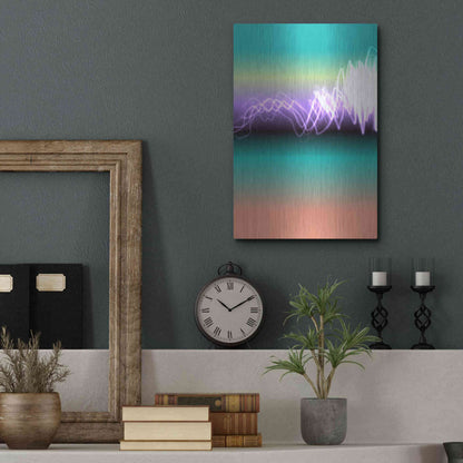 Luxe Metal Art 'Mysterious Light 17' by Irena Orlov, Metal Wall Art,12x16