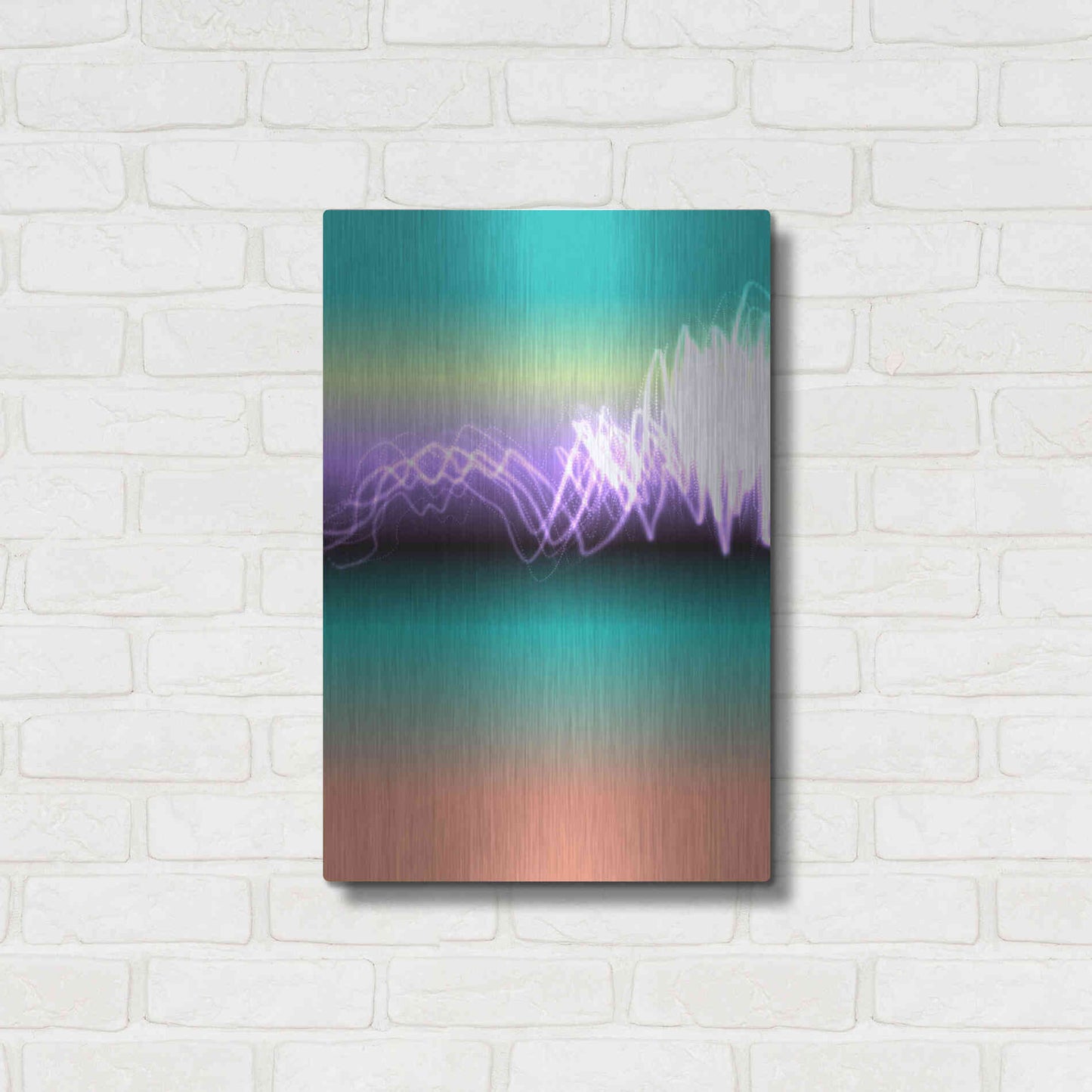 Luxe Metal Art 'Mysterious Light 17' by Irena Orlov, Metal Wall Art,16x24