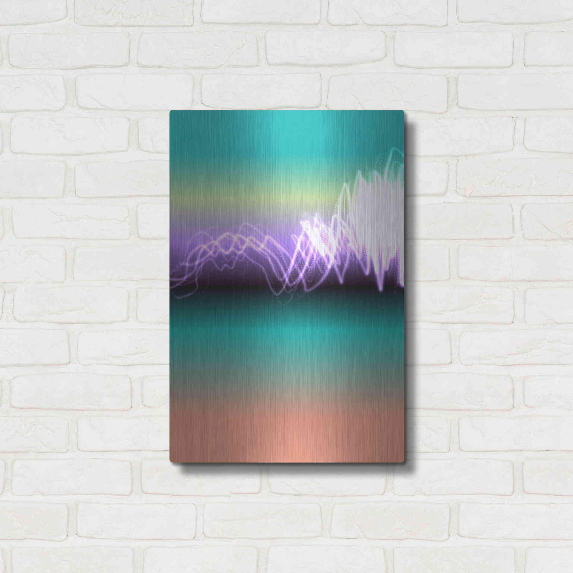 Luxe Metal Art 'Mysterious Light 17' by Irena Orlov, Metal Wall Art,16x24