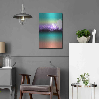 Luxe Metal Art 'Mysterious Light 17' by Irena Orlov, Metal Wall Art,16x24