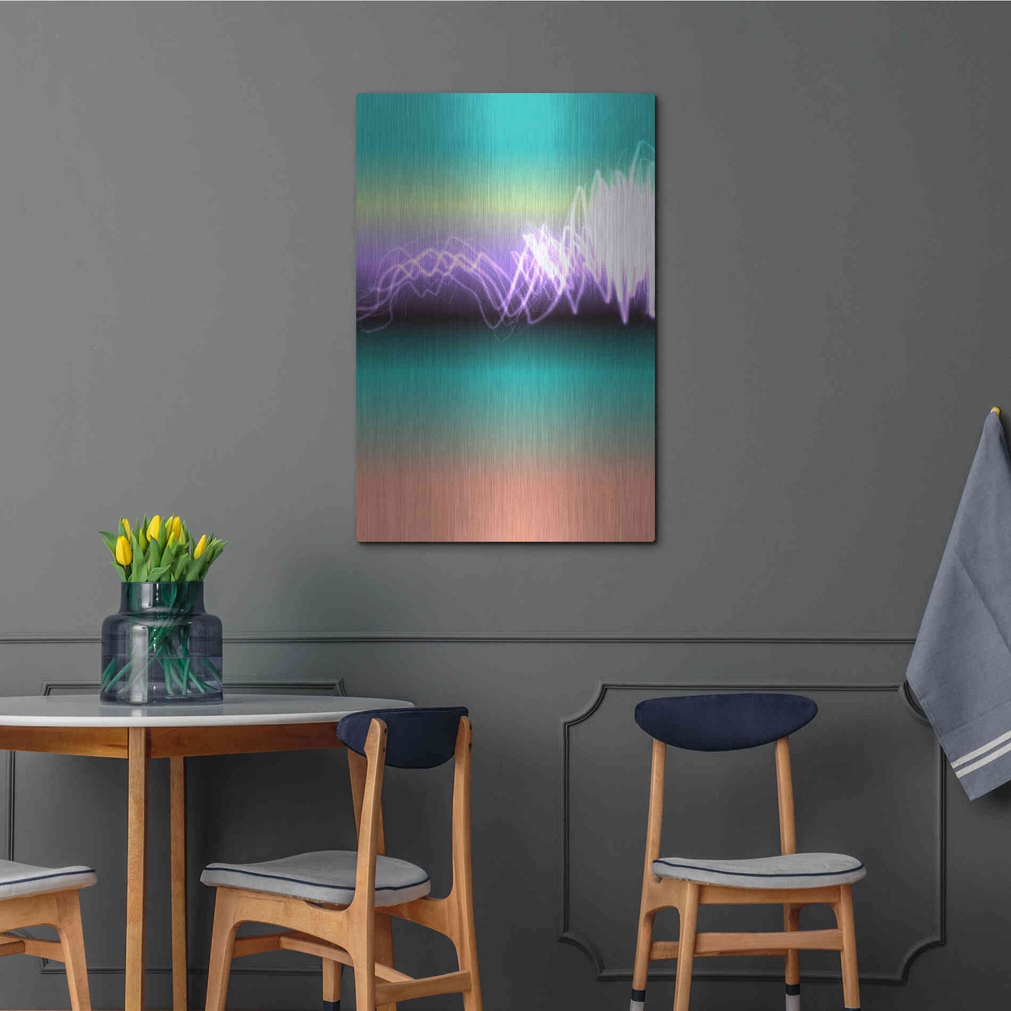 Luxe Metal Art 'Mysterious Light 17' by Irena Orlov, Metal Wall Art,24x36