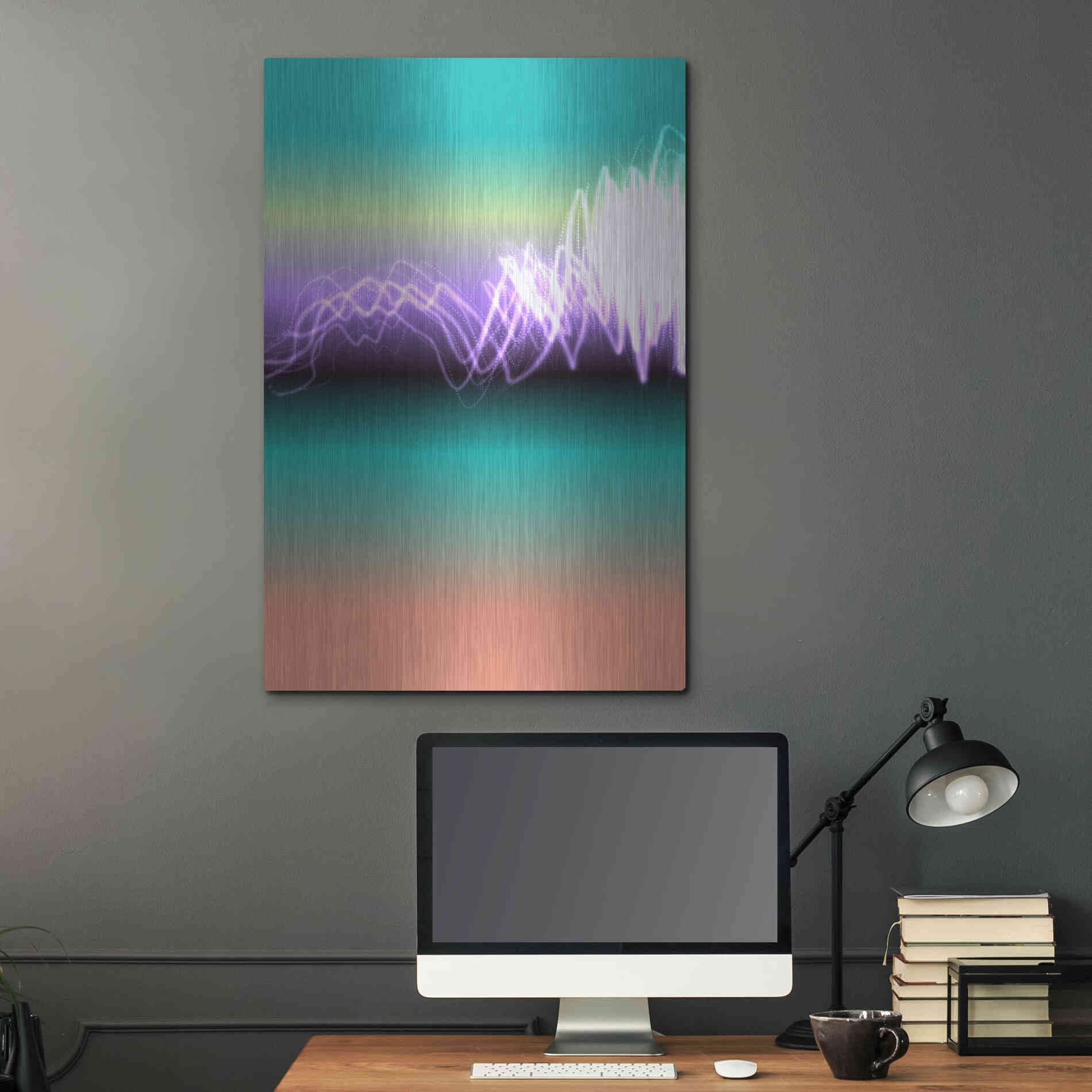 Luxe Metal Art 'Mysterious Light 17' by Irena Orlov, Metal Wall Art,24x36