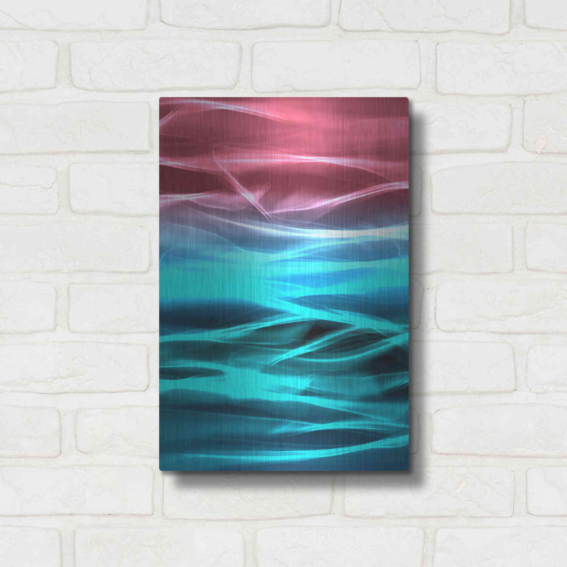 Luxe Metal Art 'Mysterious Light 19' by Irena Orlov, Metal Wall Art,12x16