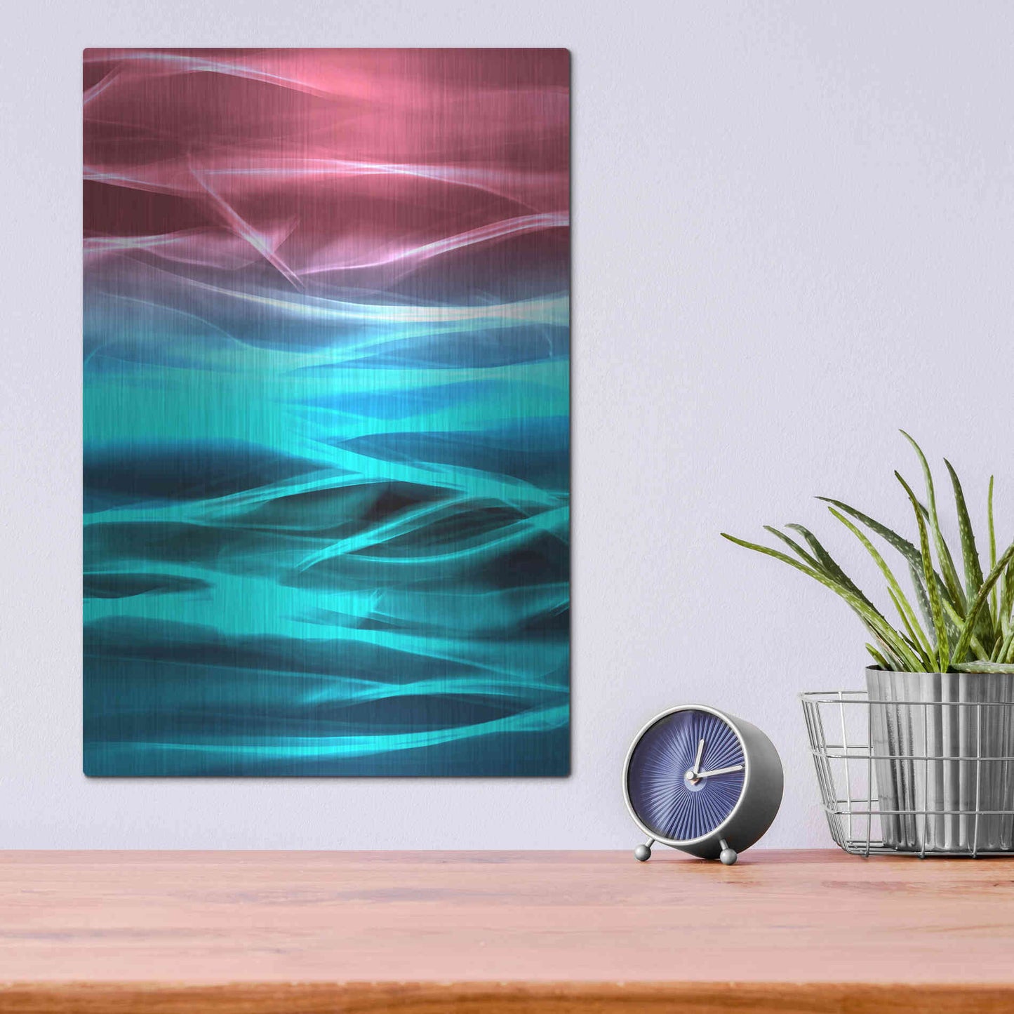 Luxe Metal Art 'Mysterious Light 19' by Irena Orlov, Metal Wall Art,12x16