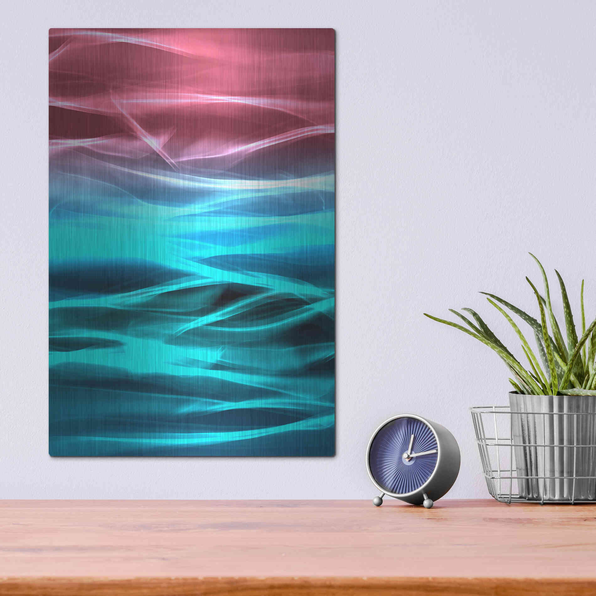 Luxe Metal Art 'Mysterious Light 19' by Irena Orlov, Metal Wall Art,12x16
