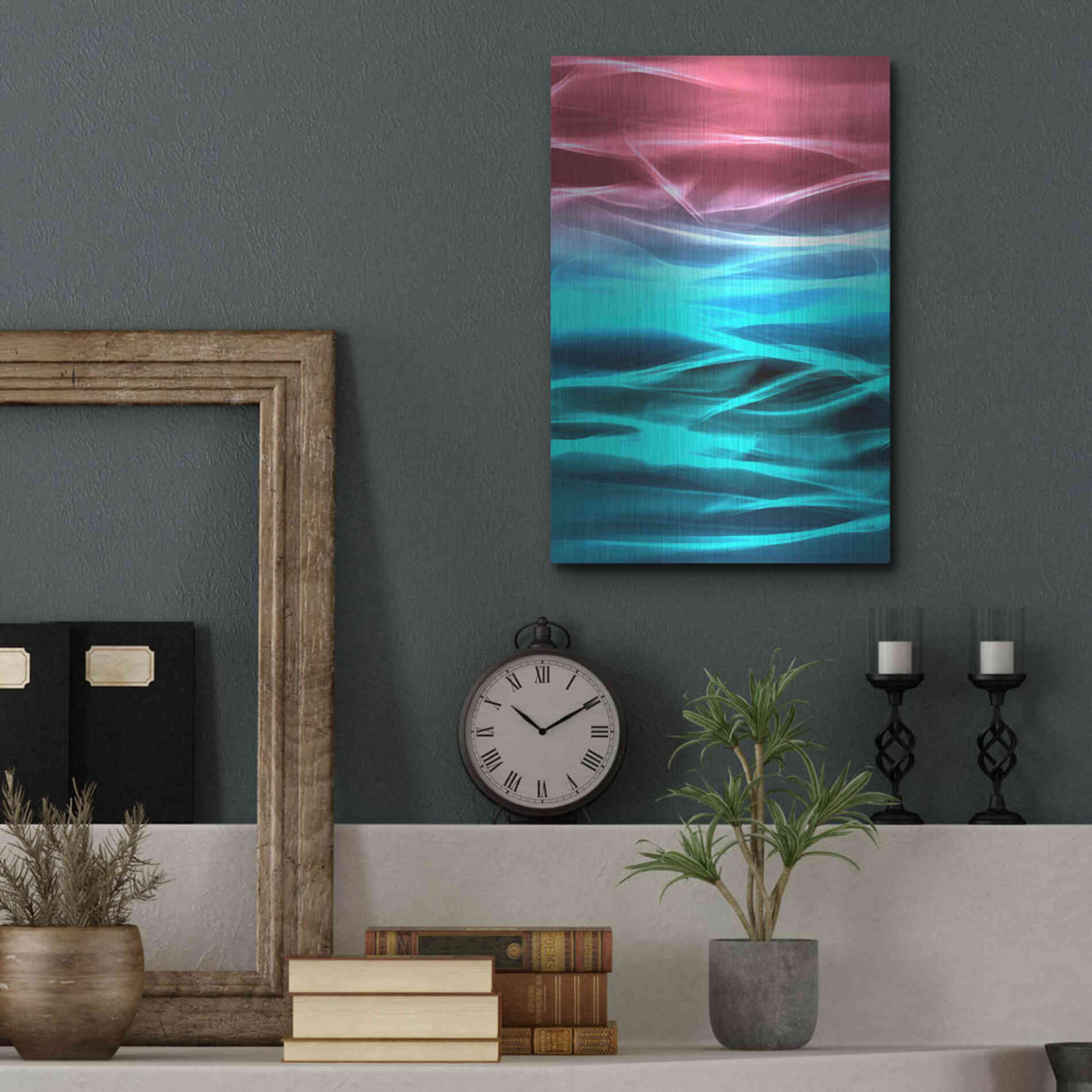 Luxe Metal Art 'Mysterious Light 19' by Irena Orlov, Metal Wall Art,12x16