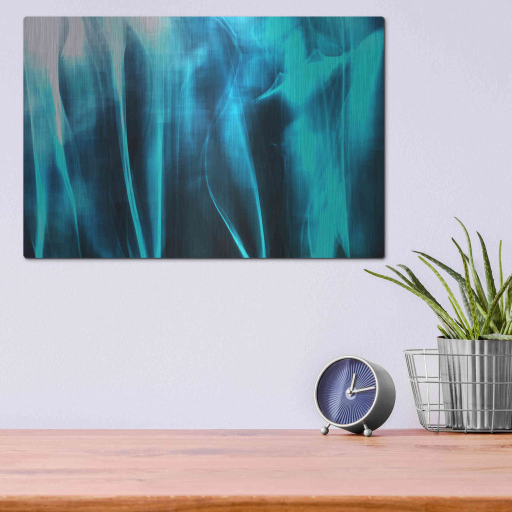 Luxe Metal Art 'Mysterious Light 20' by Irena Orlov, Metal Wall Art,16x12