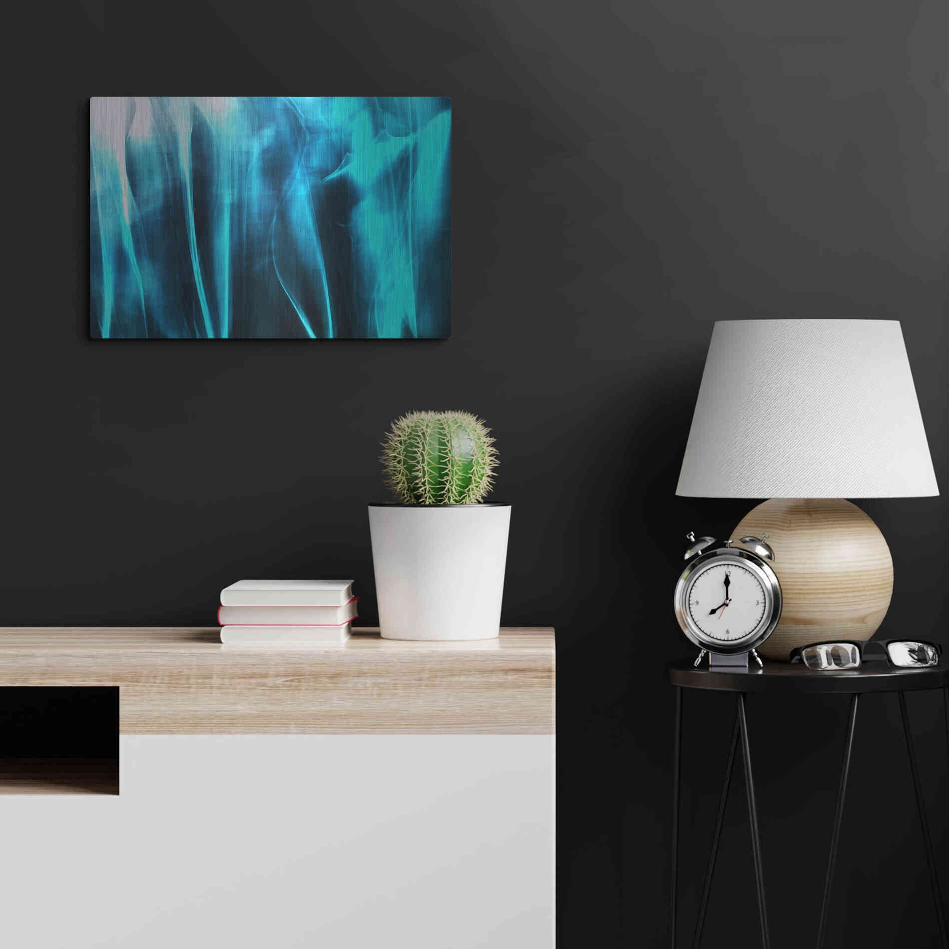 Luxe Metal Art 'Mysterious Light 20' by Irena Orlov, Metal Wall Art,24x16