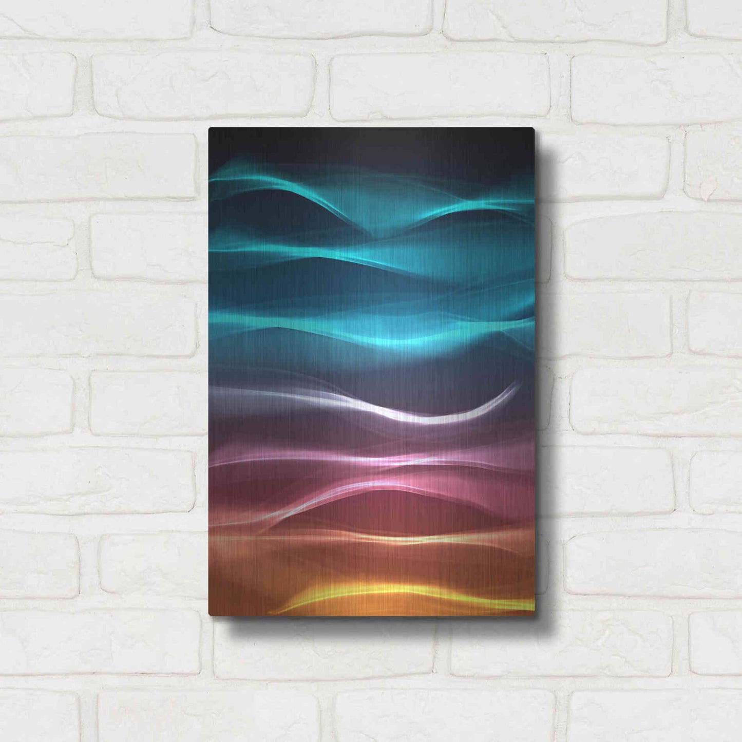 Luxe Metal Art 'Mysterious Light 22' by Irena Orlov, Metal Wall Art,12x16