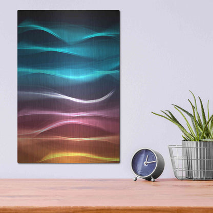 Luxe Metal Art 'Mysterious Light 22' by Irena Orlov, Metal Wall Art,12x16